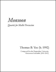 Monsoon for Mallet Quartet P.O.D. cover Thumbnail
